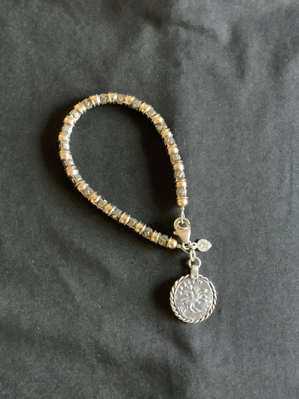Silpada Sterling Two Tone Coin Bracelet